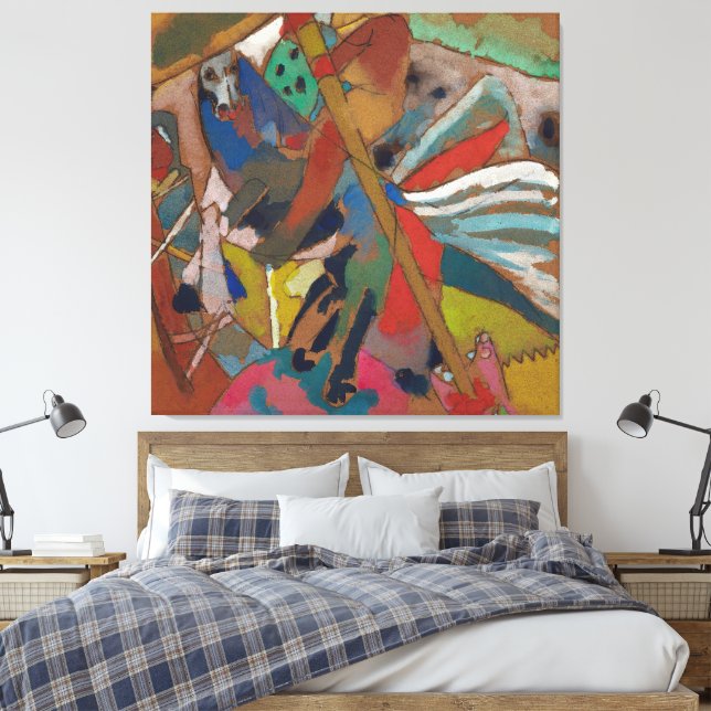 Lienzo Wassily Kandinsky - San Jorge II (1911) (Insitu(Dormitorio))