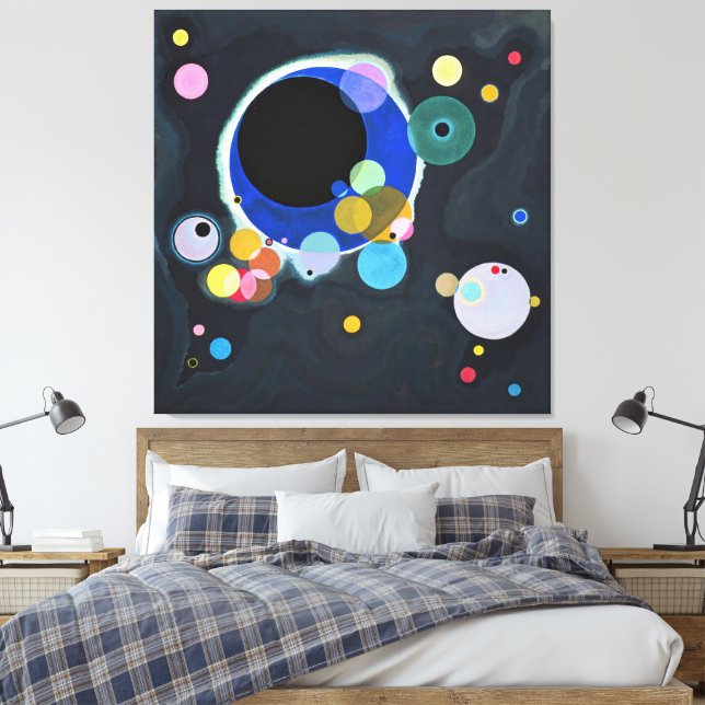 Lienzo Wassily Kandinsky - Varios círculos (1926) (Insitu(Dormitorio))
