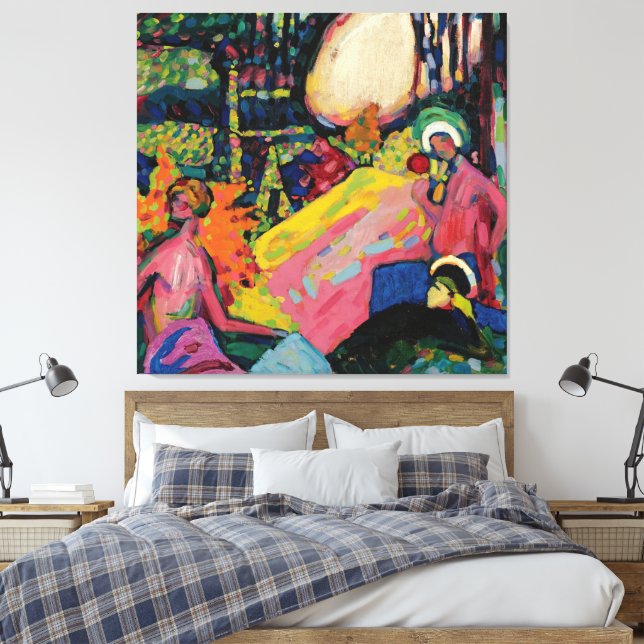 Lienzo Wassily Kandinsky - Weisser Klang (White Sound) (Insitu(Dormitorio))