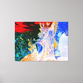 Lienzo Water Fountain Abstraction