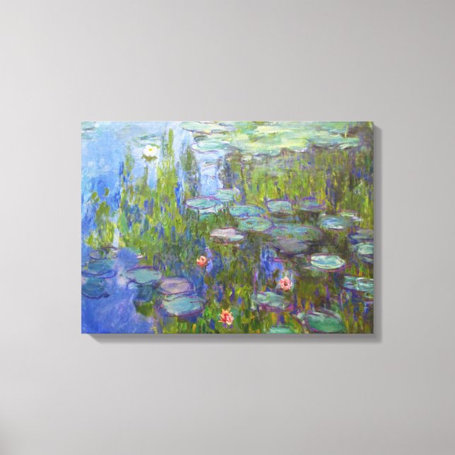 Lienzo Water Lilies, 1915 Claude Monet fresco, viejo, mae (Anverso)