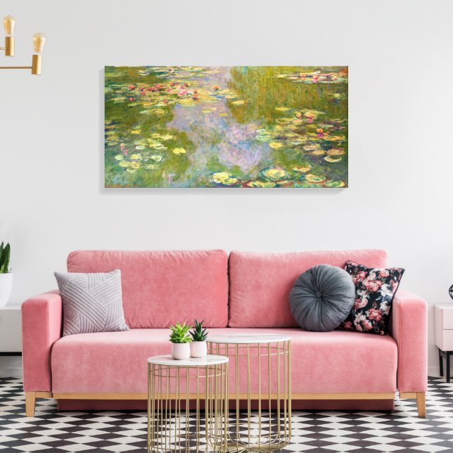Lienzo Water Lilies | Claude Monet | (Insitu (Sala de estar))