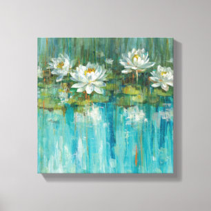 Lienzo Water Lily Pond