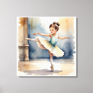 Lienzo Watercolor Ballerina