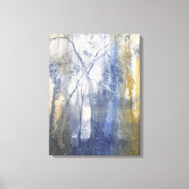 Lienzo Watercolor de paso del país de origen (Anverso)