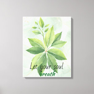 Lienzo Watercolor Sage Green Sale Poster Botánico