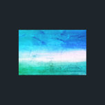 Lienzo Watercolor tropical Océano Azul Azul Abstracto de<br><div class="desc">Este diseño tropical se encuentra en una playa de color agua azul/verde. Las variaciones de este diseño y los productos de coordinación están disponibles en nuestra tienda, zazzle.com/store/doodlelulu. Contáctenos si necesita este diseño aplicado a un producto específico para crear su propio elemento de coincidencia único! ¡Muchas gracias por ver un...</div>
