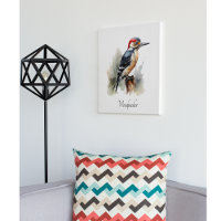 Watercolor Woodpecker Woodland, personalizado