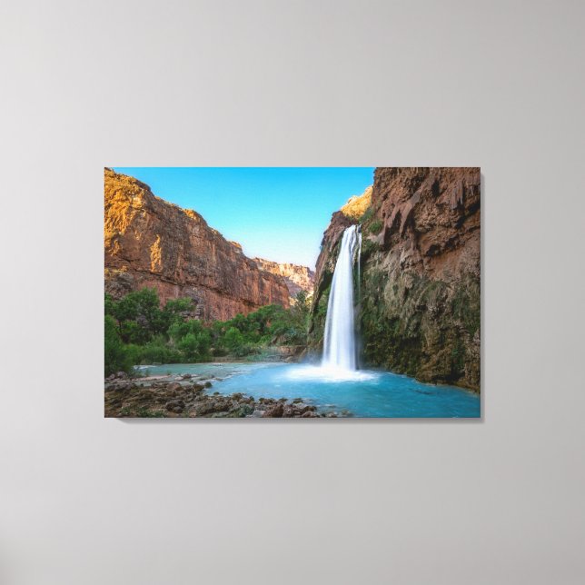 Lienzo Waterfalls | Havasu Falls at Sunset (Anverso)