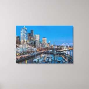 Lienzo Waterfront y Downtown