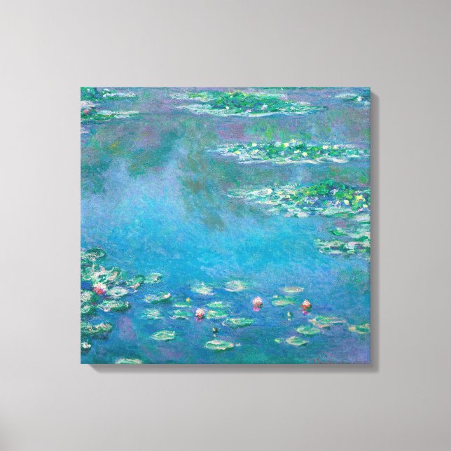 Lienzo Waterlilies por la pintura Bella Artes de Claude M (Anverso)