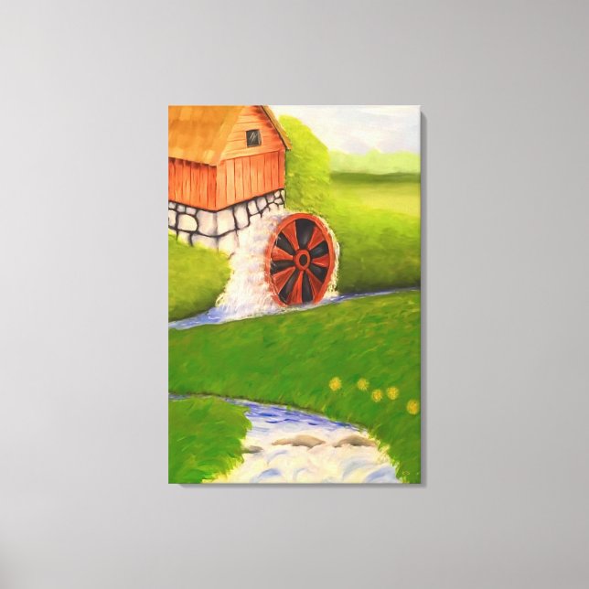 Lienzo Watermill (Anverso)