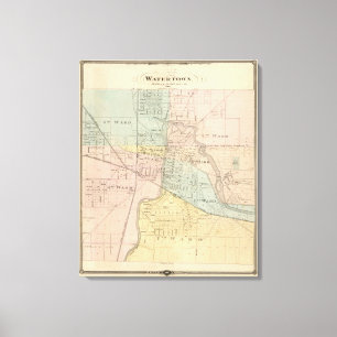 Lienzo Watertown, Dodge y Jefferson lechuga romana