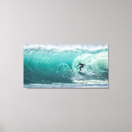 Lienzo Wave, Surfer, Beautiful Landscape Canvas Print