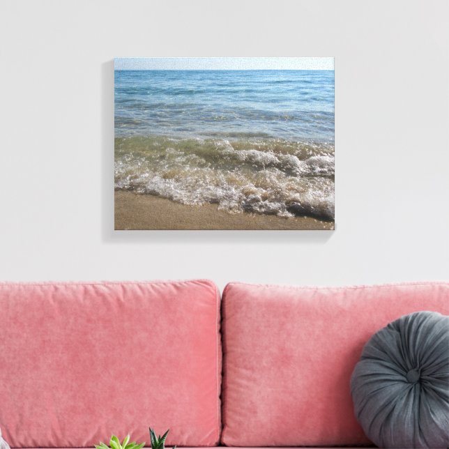 Lienzo Waves de playa de mar y arena (Insitu (Sala de estar))