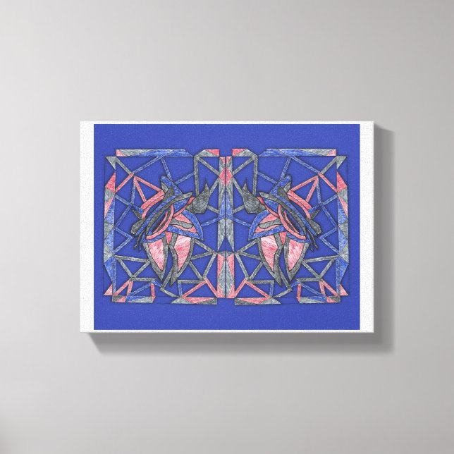 Lienzo Waves of Expression Abstract Canvas Art (Anverso)