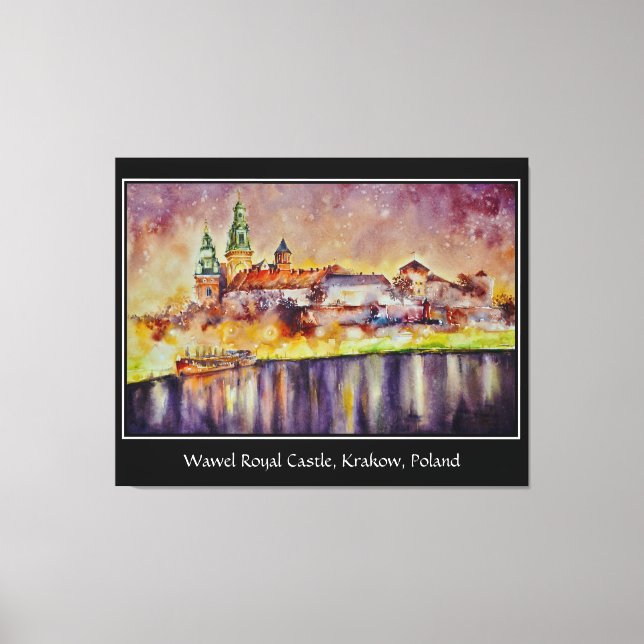 Lienzo Wawel con pintura EVE, Cracovia, rompecabezas de J (Anverso)