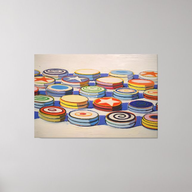 Lienzo Wayne Thiebaud art style (Anverso)