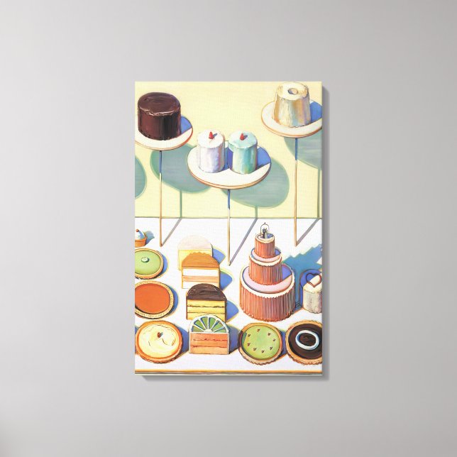Lienzo Wayne Thiebaud - pasteles y pasteles - 1995 (Anverso)