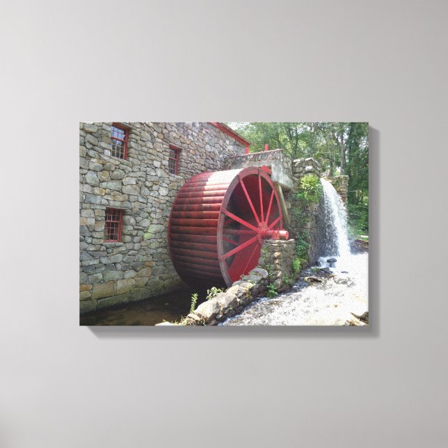 Lienzo Wayside Grist Mill, MAMÁES Sudbury (Anverso)