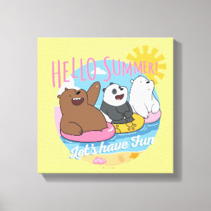 Lienzo We Bare Bears - Hello Summer! Let's Have Fun