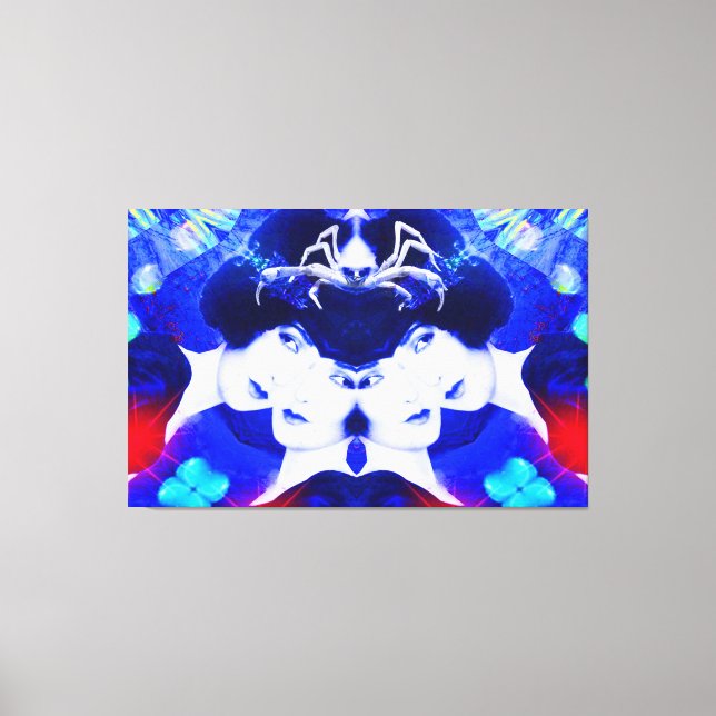 Lienzo Web de arañas (Anverso)