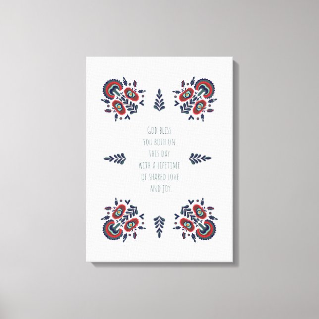 Lienzo Wedding Couple, Newly-Wed Blessing, Engagement gif (Anverso)