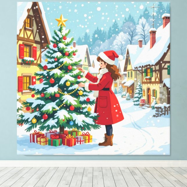 Lienzo „Weihnachtliche Harmonie“ (Insitu (piso de madera))