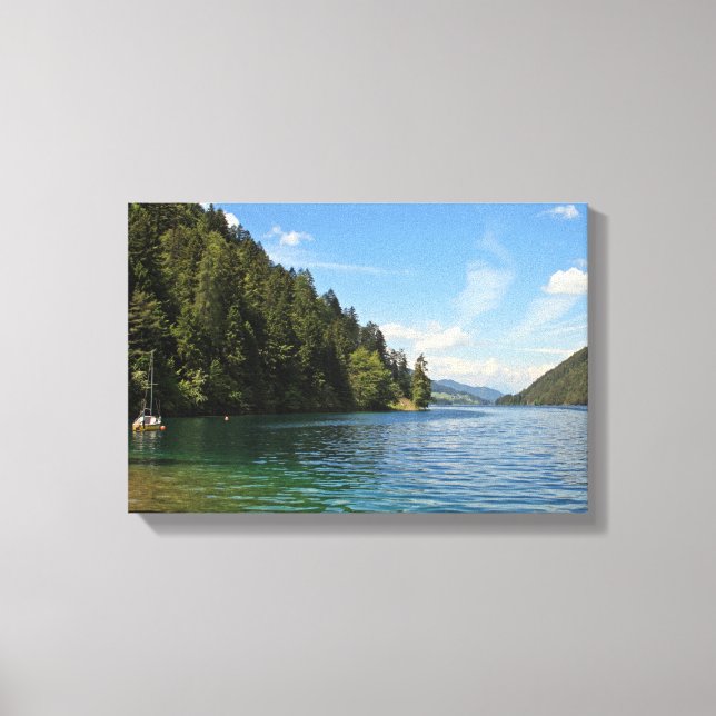 Lienzo Weissensee, Austria (Anverso)