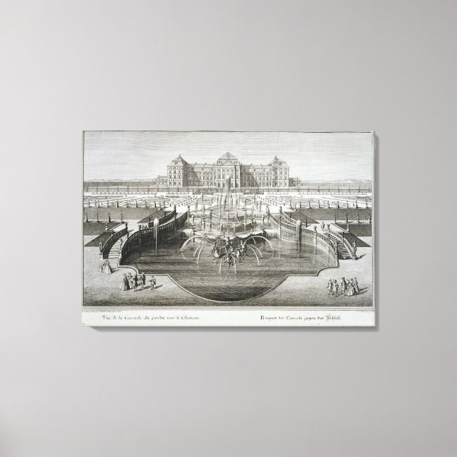 Lienzo Weissenstein, vistas al castillo desde el bar (Anverso)