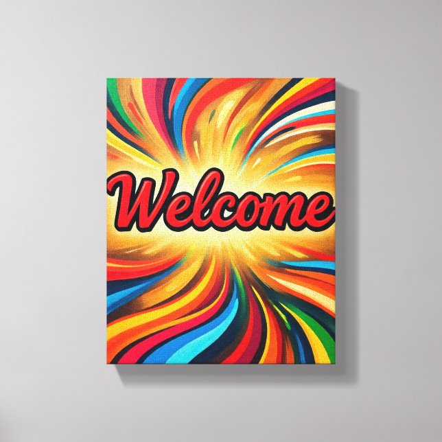 Lienzo Welcome canvas print on wall art design's  (Anverso)