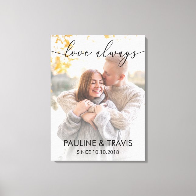 Lienzo Welcome sign wedding modern text (Anverso)