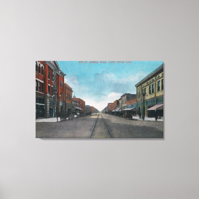 Lienzo Western View from Fourth Street # 2 (Anverso)