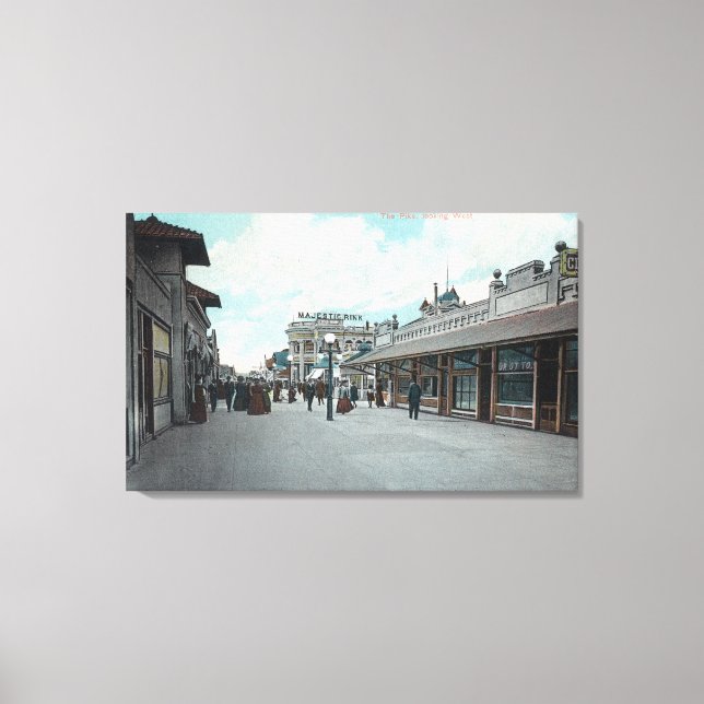 Lienzo Western View from the PikeLong Beach, CA (Anverso)