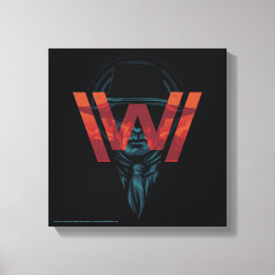 Lienzo Westworld   El gráfico con el logotipo de Man in B
