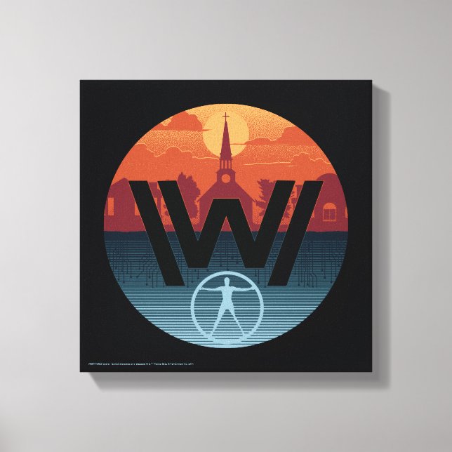 Lienzo Westworld | Logo de la iglesia Escalante (Anverso)