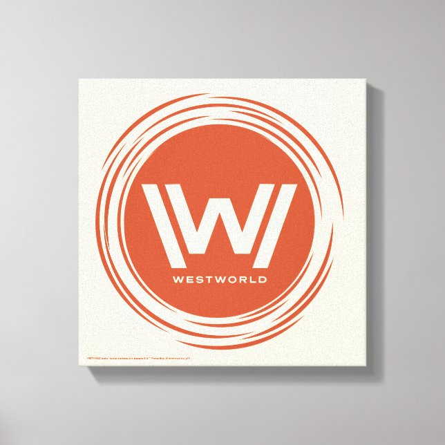 Lienzo Westworld | Logotipo de Sol estilizado (Anverso)