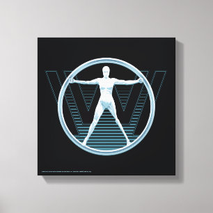 Lienzo Westworld   Logotipo Vitruvian Android
