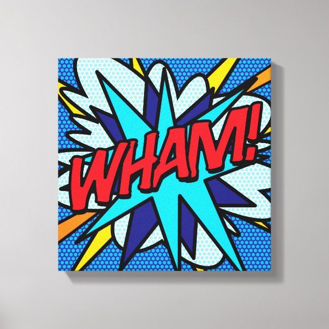 Lienzo WHAM Fun Retro Libro Pop Art (Anverso)
