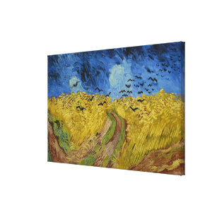Lienzo Wheatfield con Crows / 1890./ Van Gogh /