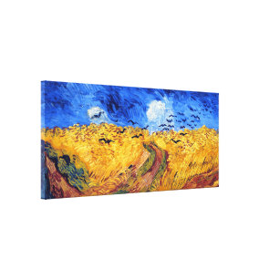 Lienzo Wheatfield con Crows, Vincent Van Gogh
