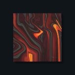 Lienzo Where There's Smoke<br><div class="desc">Where There's Smoke: Textured abstract  canvas print in red,  orange,  grey,  and black. Smoke and fire.

Digitally signed and dated with year created. Available in sizes from 
8"x 8" (20.32 cm x 20.32 cm)  up to 40" x 40" (101.6 cm x 101.6 cm)</div>