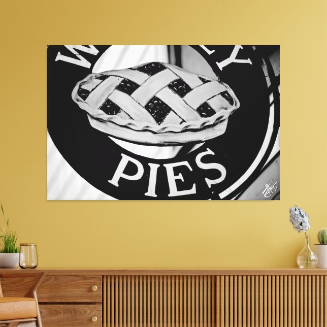 Lienzo Whidbey Island Pies Downtown Langley (Insitu (Sala de estar))