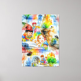 Lienzo Whimsical Fairy Tale Ilustracion