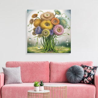 Lienzo Whimsical Garden Blooms