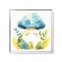 Whimsical Watercolor Mushroom