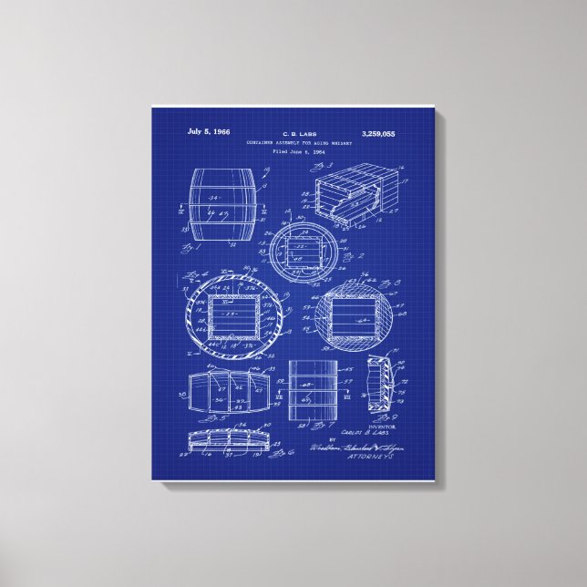 Lienzo Whiskey Container Art 1966 (Anverso)