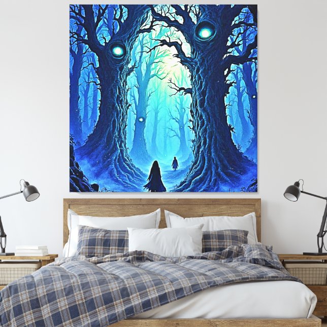 Lienzo Whispering Woods Dark Fantasy (Insitu(Dormitorio))