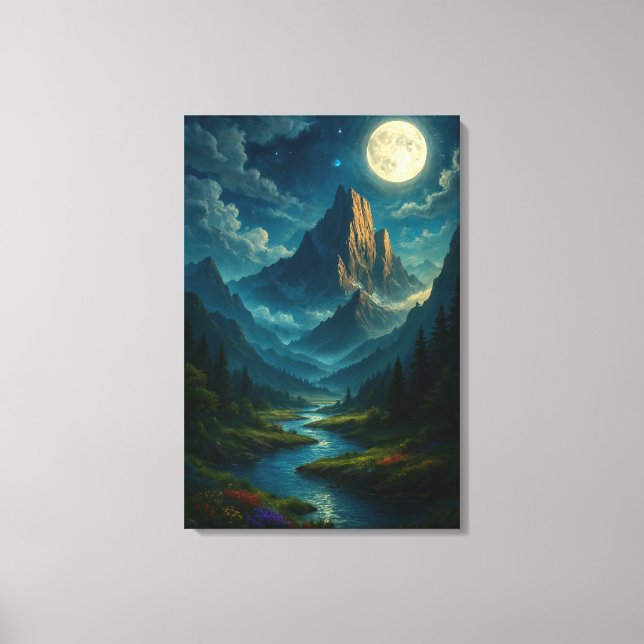 Lienzo Whispers of the Moonlight Vale Canvas Print (Anverso)