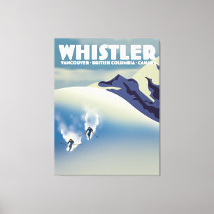Lienzo Whistler British Columbia Canada Ski